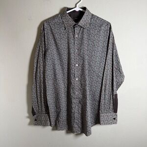 Paul Smith London Mens Floral Button Down Shirt Classic Fit Made in Italy 16 41